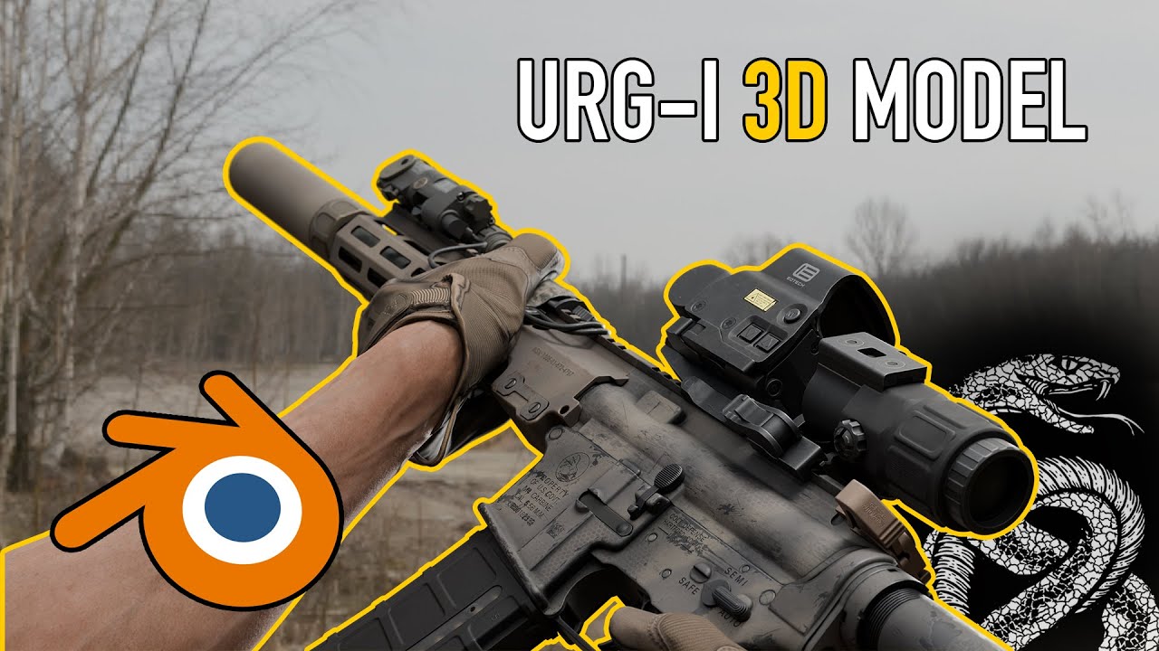 M4A1 URGI 3D Game Ready 3D Model Review