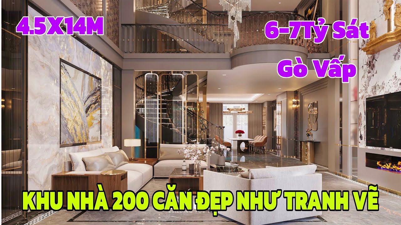 Đột nhập khu nhà giàu 200 căn 6-7 tỷ đường 15M ĐẸP NHƯ TRONG TRANH VẼ sát QL 1A kề bên Gò Vấp 