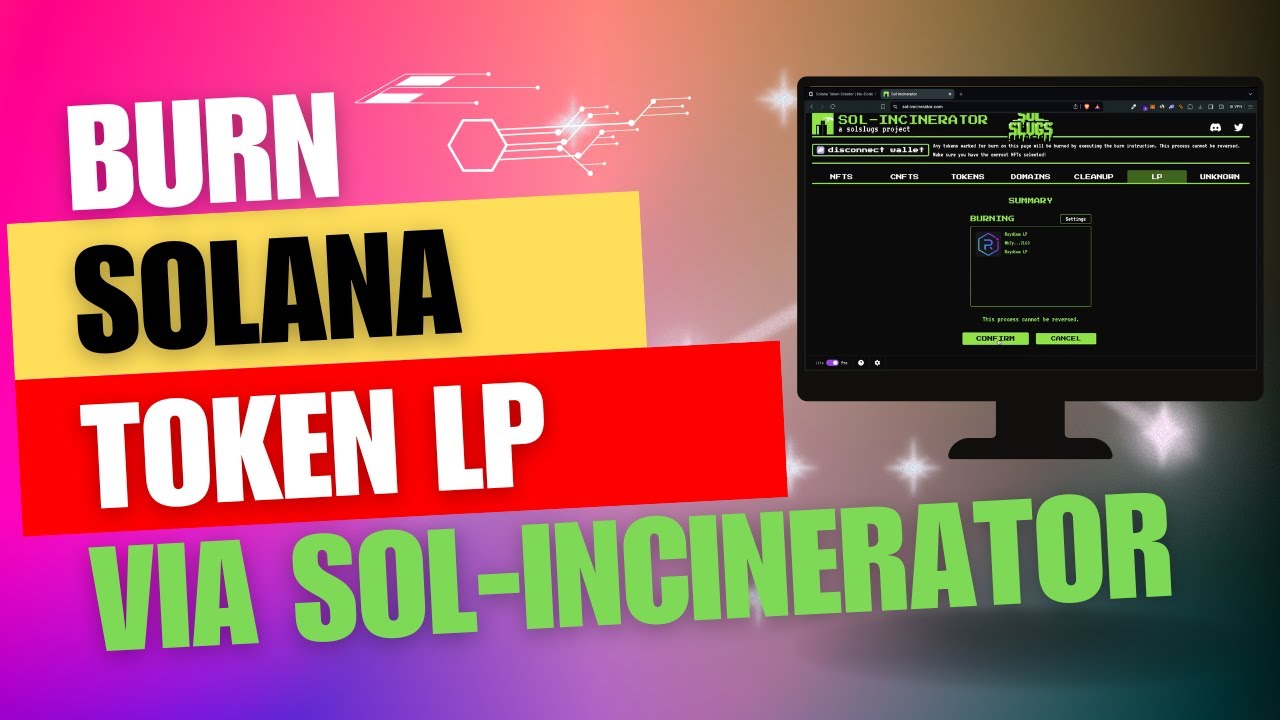 How to burn liquidity pool token on Solana | Burn LP tokens on Solana via Sol-incinerator