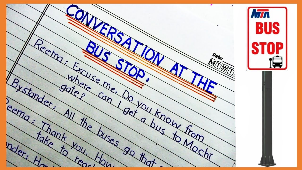 Conversation at a Bus Stop in English | Dialogues Between a Passenger and a Bystander at a Bust Stop