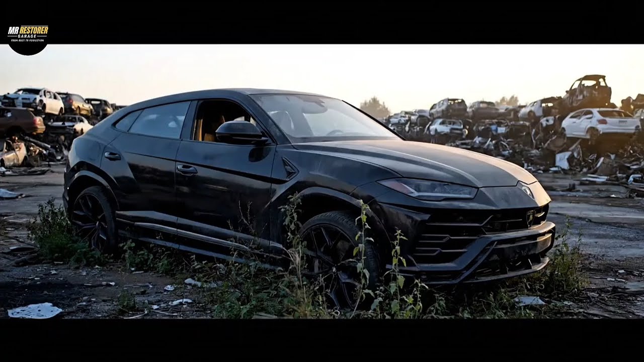 POV 4K Lamborghini Urus 2023 Full Restoration  Rusty Abandoned Super SUV From Scrap to New 🤯#viral 