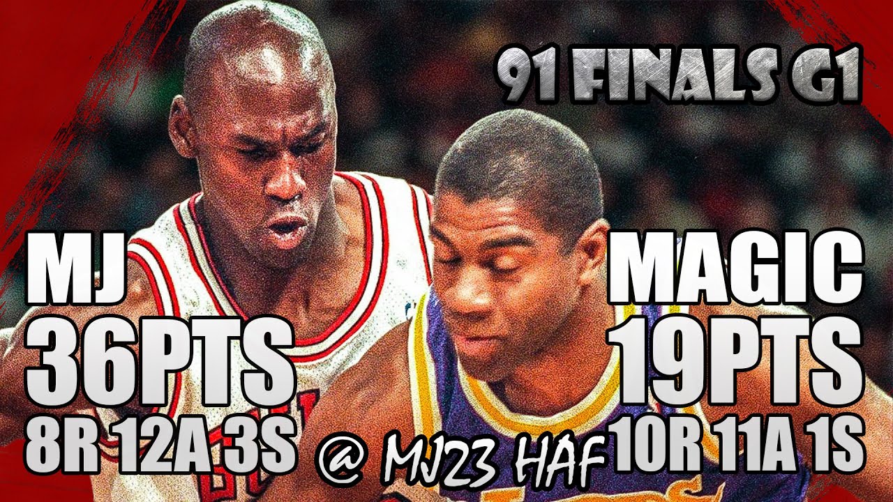 Michael Jordan vs Magic Johnson Highlights (1991 Finals Game 1) - Who's the Best MJ?
