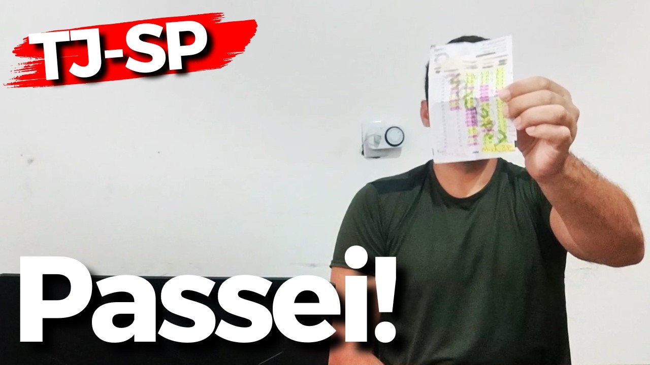 Fui APROVADO no Concurso de ESCREVENTE TJ-SP 2025!
