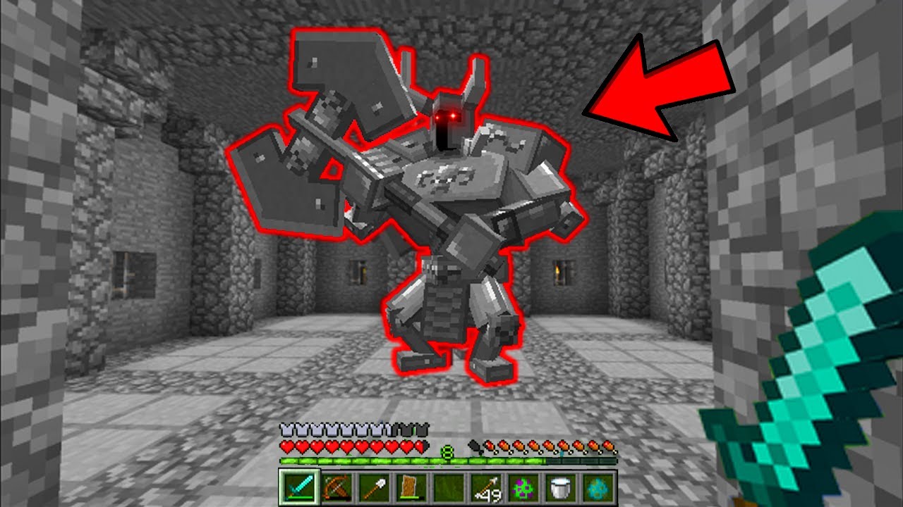 نصيحة!!! لا تقترب من هذا الوحش المدرع الخطير أبدا في ماين كرافت Minecraft ferrous wroughtnaut mod