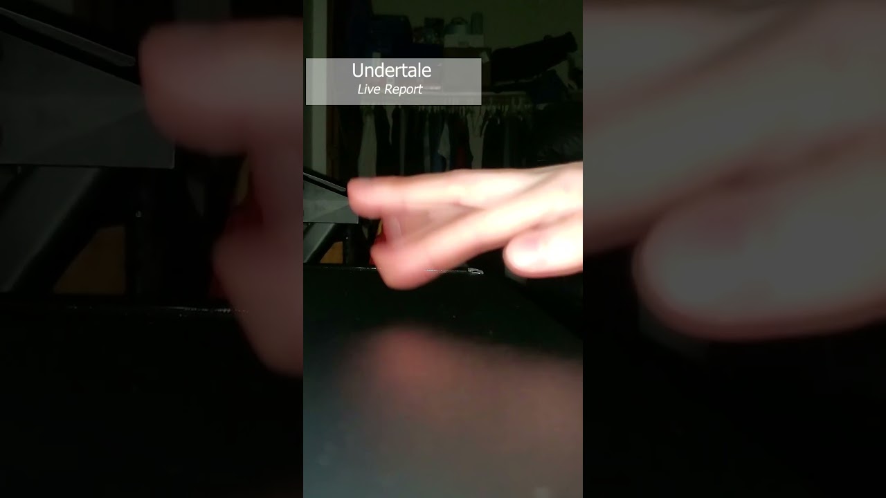 Live Report from Undertale. #fingertapping #undertale #tobyfox #livereporting #indiegame #shorts