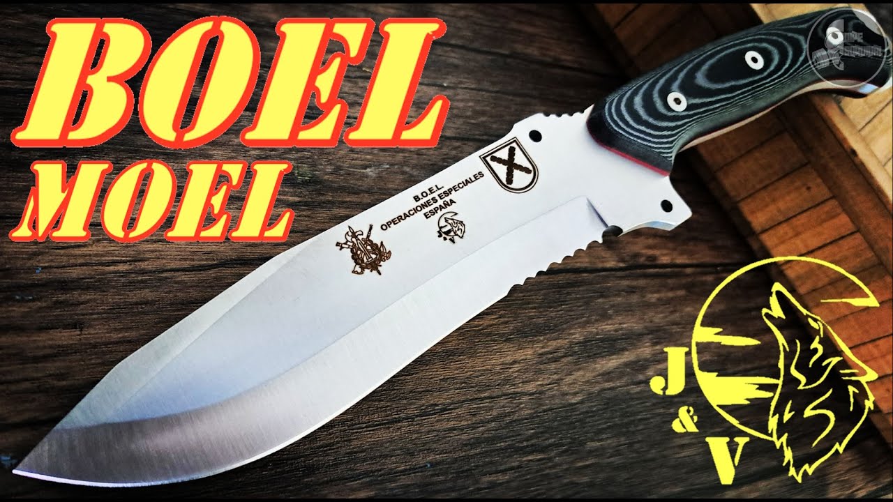 😍❗WOOW UN CUCHILLAZO INCREÍBLE❗❗ CUCHILLO TÁCTICO J&V BOEL MOEL MICARTA NEGRA, IMPRESIONANTE😍