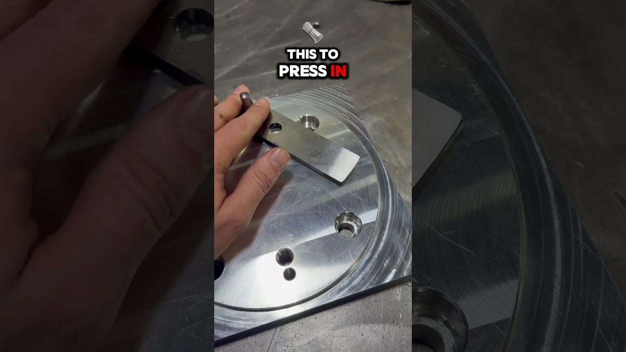 Dowel Pressenator- Tip of the Day! #machining #cncmill #cncmachining #tipoftheday #machinist