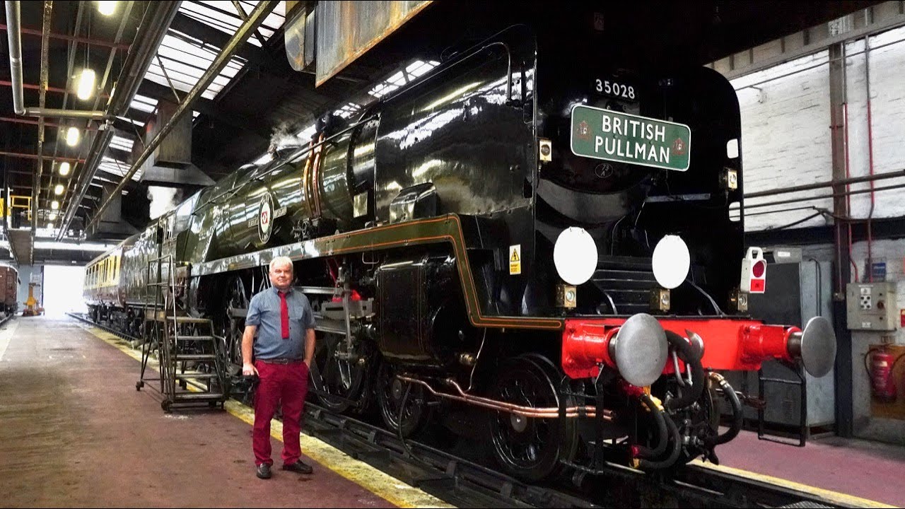 35028 Clan Line At Stewarts Lane Depot And On The Surrey Hills Belmond Pullman Sat 27th July 2019