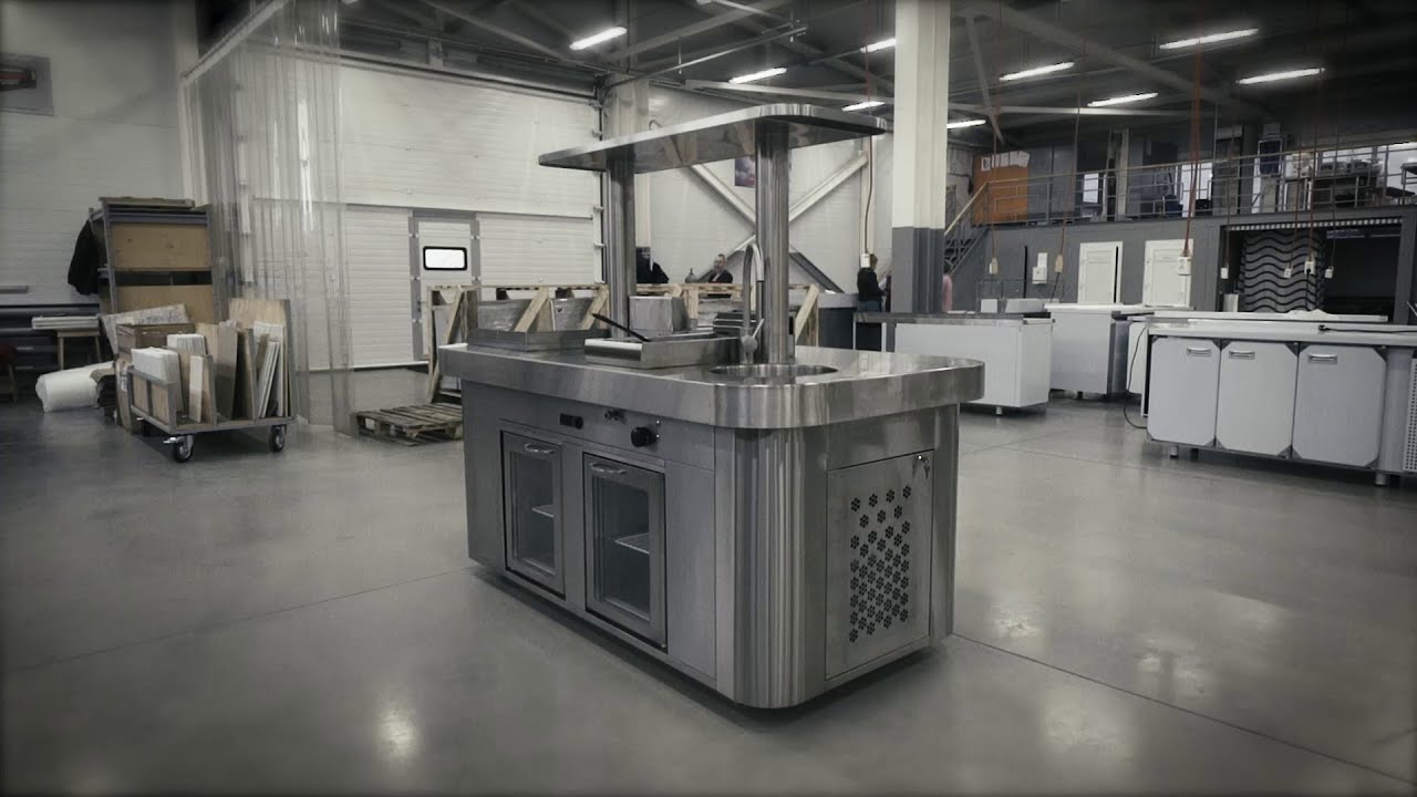 Рабочий кухонный остров ELBA для ресторанов от завода FINIST