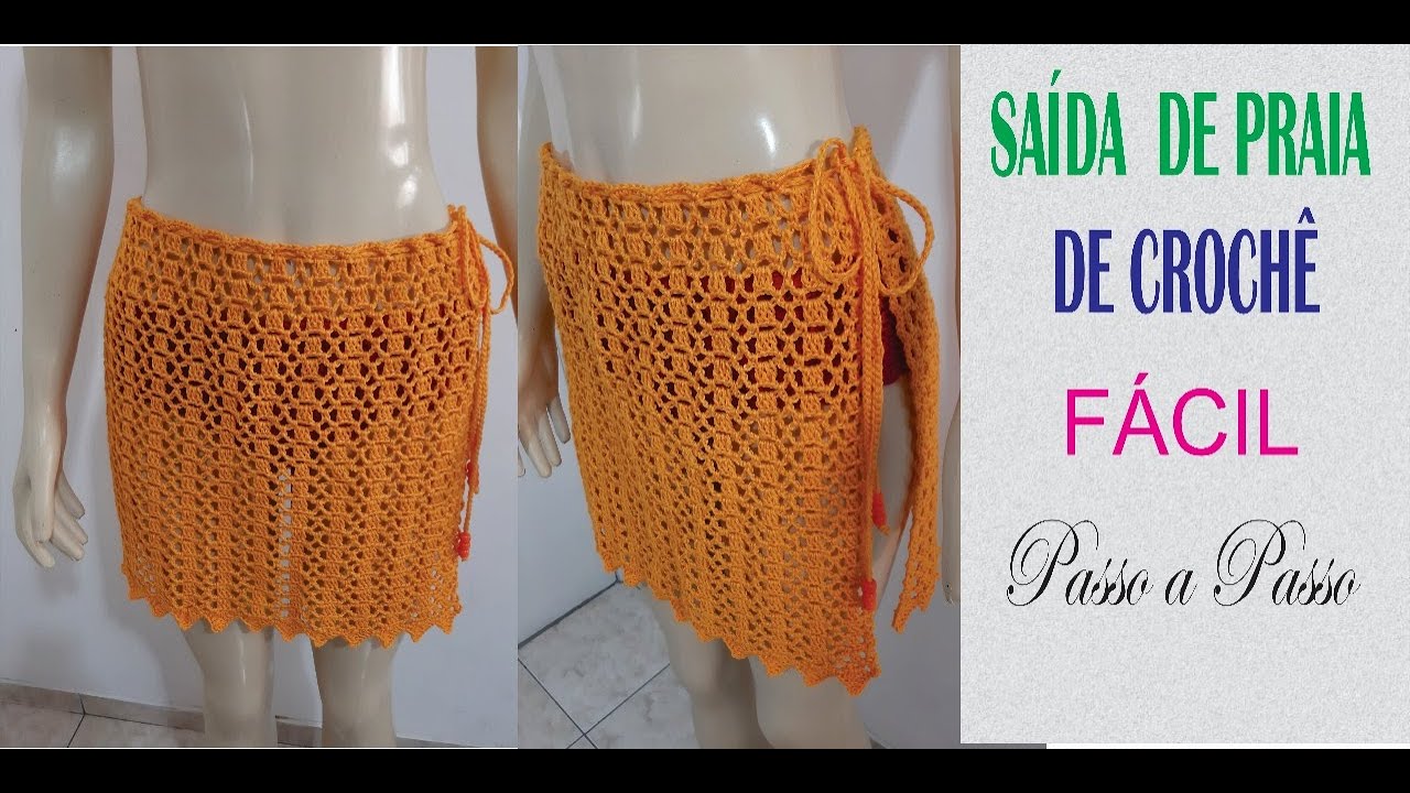 Saída de Praia de crochê para iniciante - linda e fácil por Neddy Ghusmam