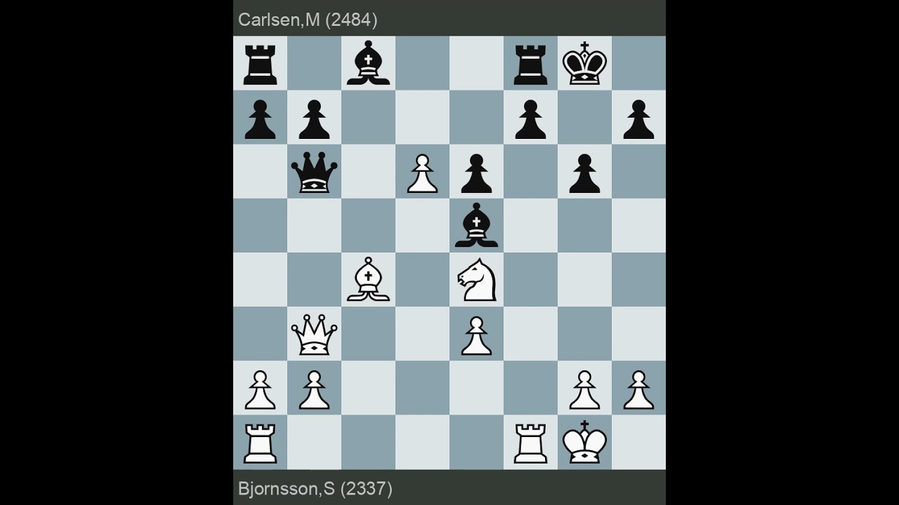 21st Open 2004 | Bjornsson vs Carlsen | Round 9