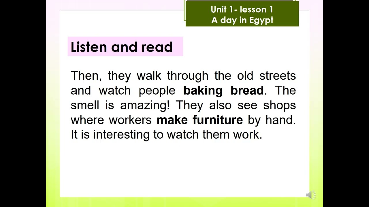 Unit 1 lesson 1 primary 6