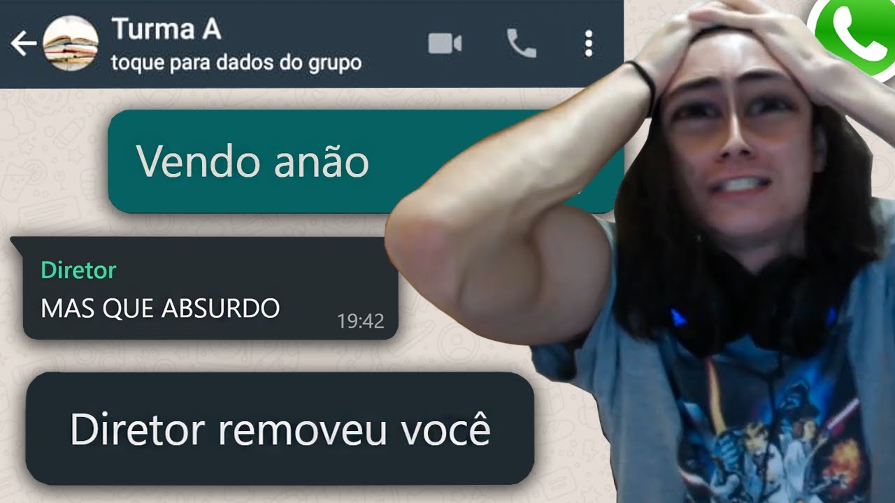 INVADI GRUPOS DE ESCOLA NO ZAP E O DIRETOR ME EXPULSOU