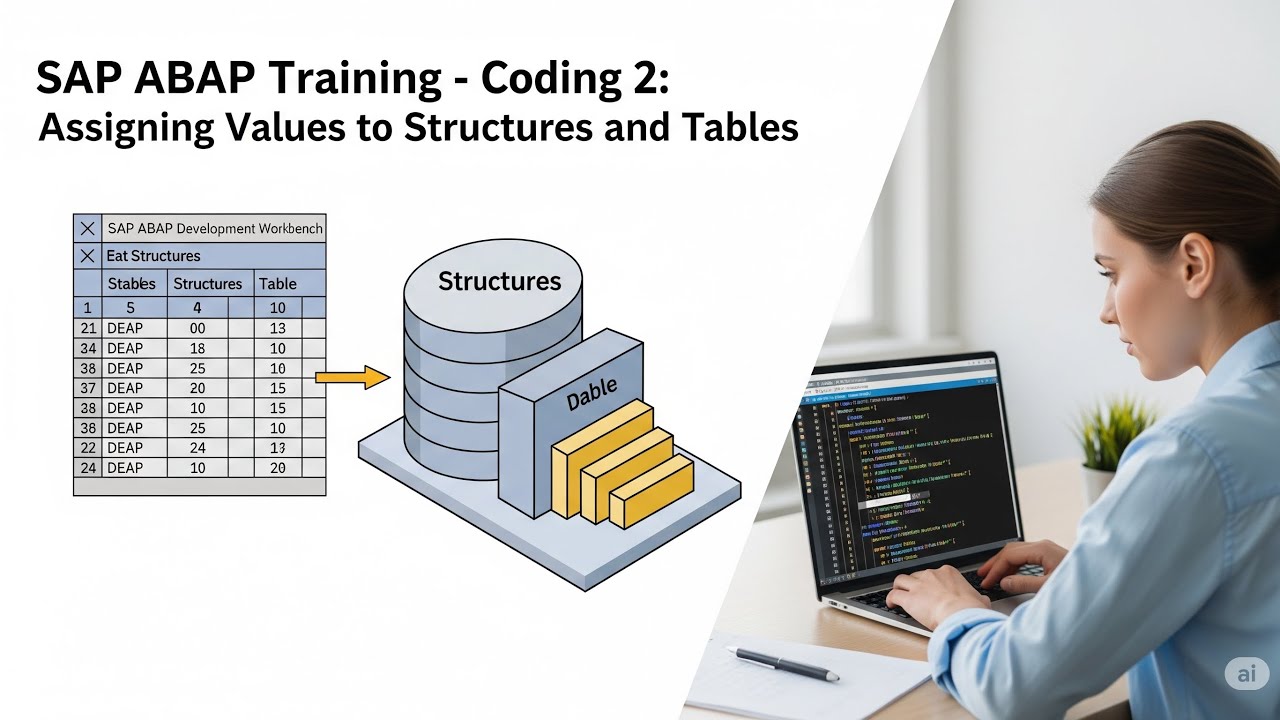 SAP ABAP Eğitimi - Kodlama 2: Structure ve Tabloya Değer Atama 📂🔢