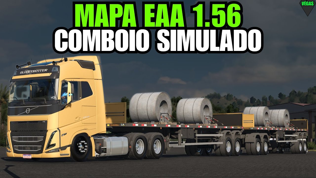 comboio simulado no mapa explorando a américa 1.56