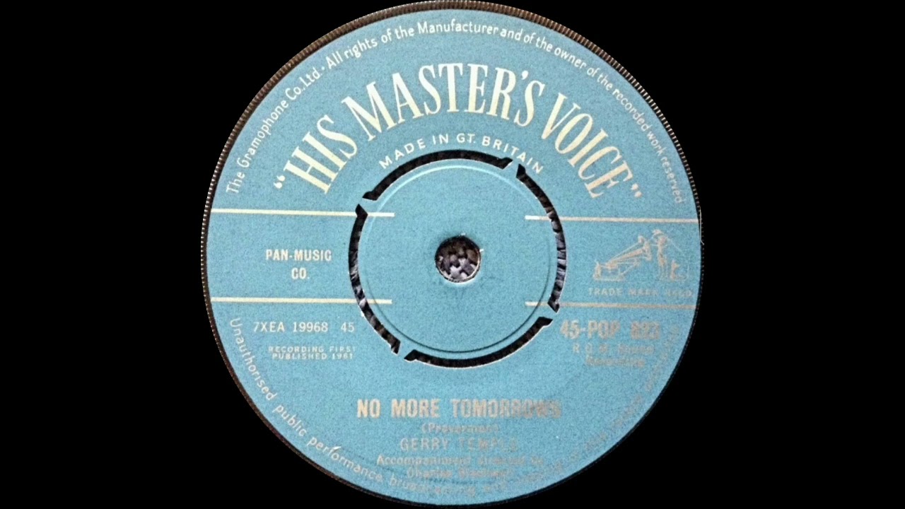 1961 Gerry Temple (Joe Meek) - No More Tomorrows {DES STEREO}