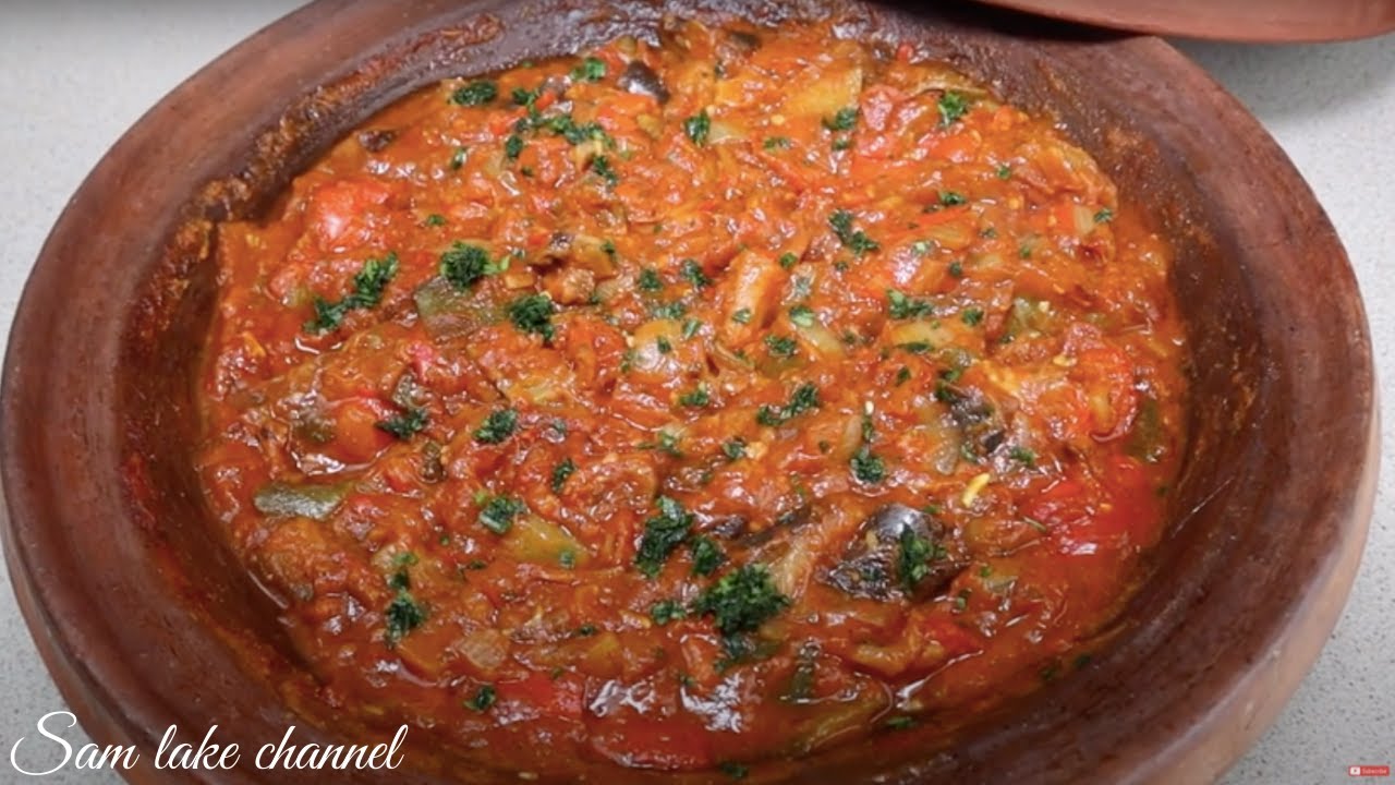 QUICK AND EASY MOROCCAN RATATOUILLE | VEGETARIAN RECIPE | TAKTOUKA | SAM LAKE CHANNEL