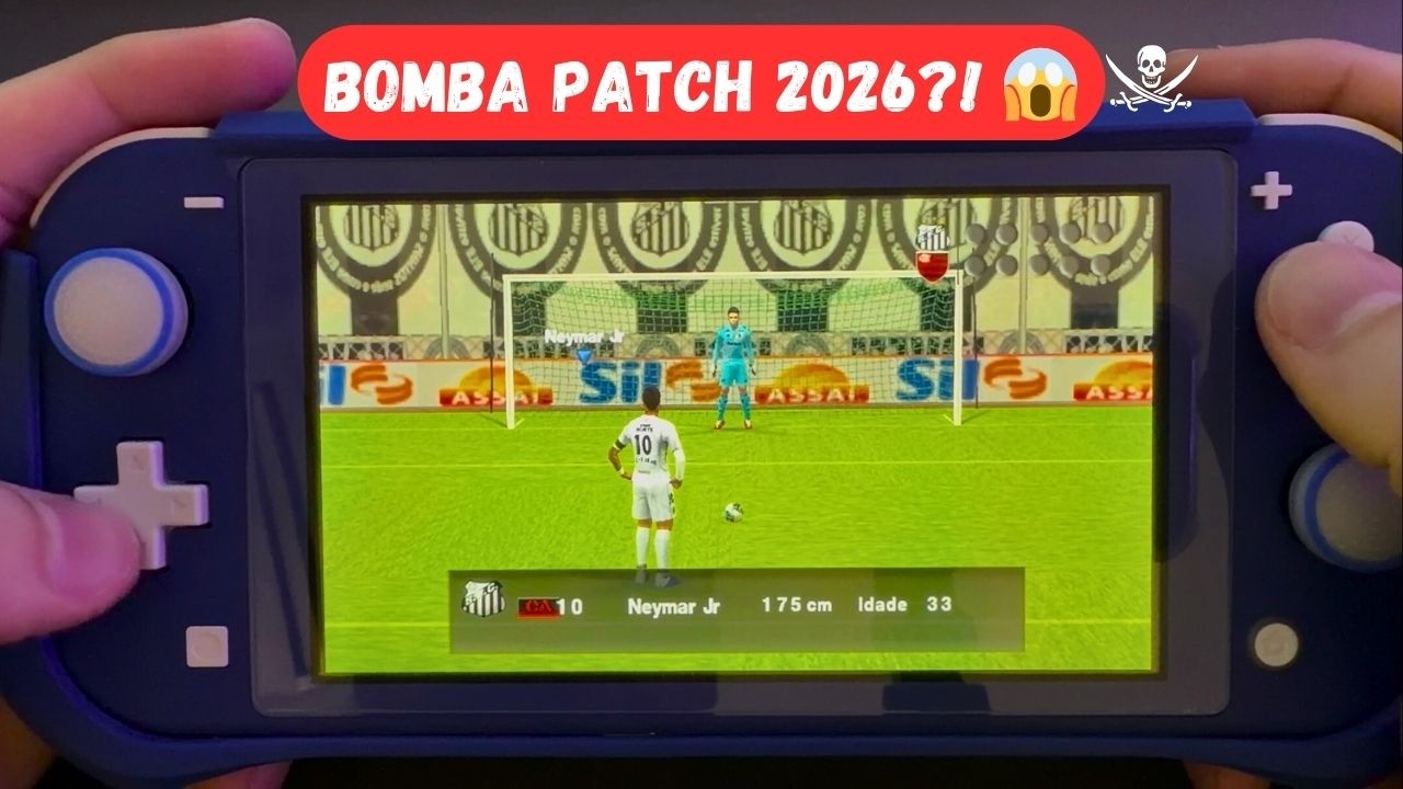 BOMBA PATCH 2026 RODANDO NO SWITCH LITE 😱 FUNCIONA PERFEITO?