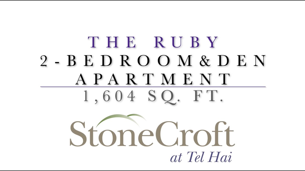 StoneCroft Apartment Tour: Ruby- Two Bedroom with Den