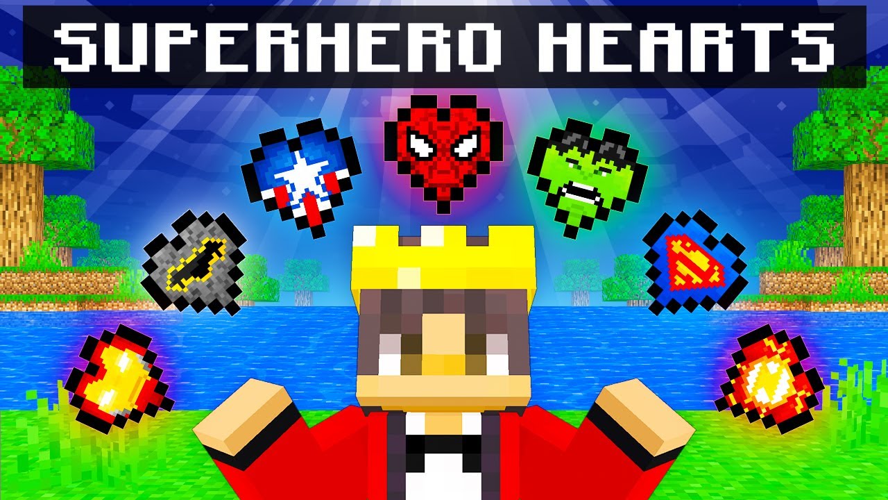 Mongo has SUPERHERO Hearts in Minecraft!