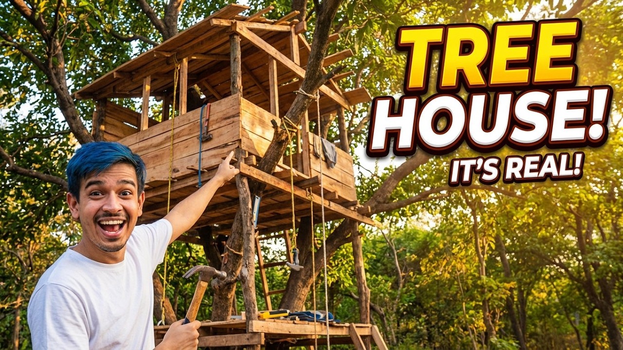 We Built a Real Tree House😱 | हमने बनाया पेड़ के ऊपर घर