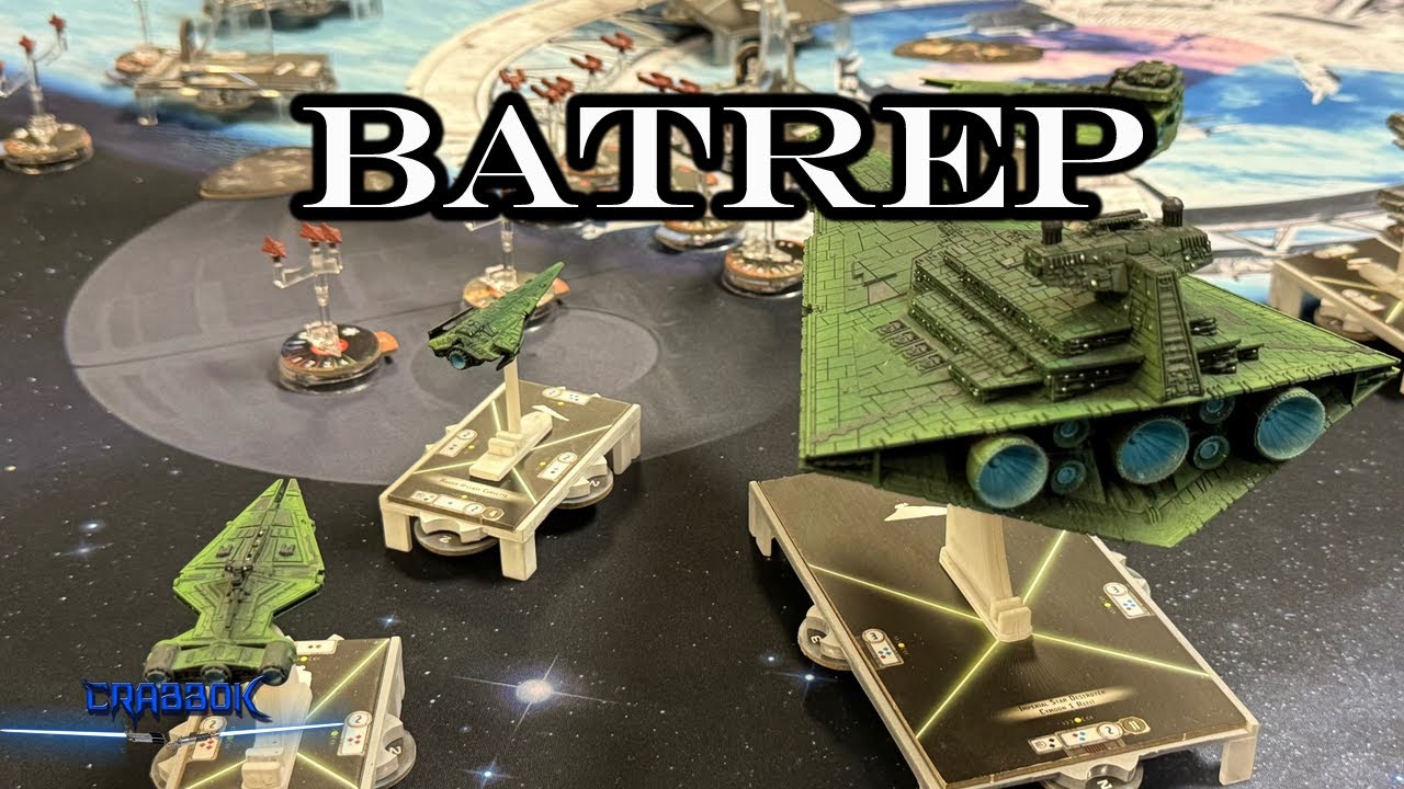 Green Imperial Fleet!  Star Wars Armada Battle Report!