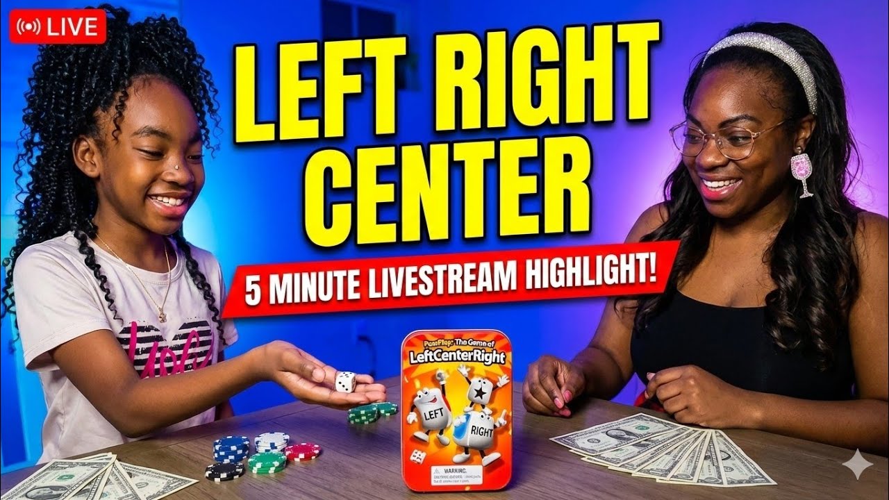 ​We Played Left Right Center for REAL MONEY! 💸 (Who Won?!) #familygamenight 