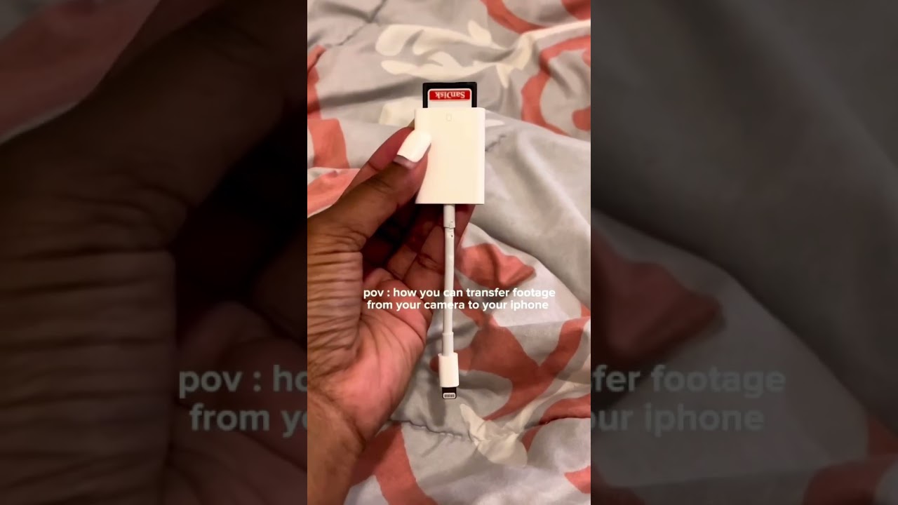 how you can transfer footage from your camera to iPhone 💗 #shorts #canon