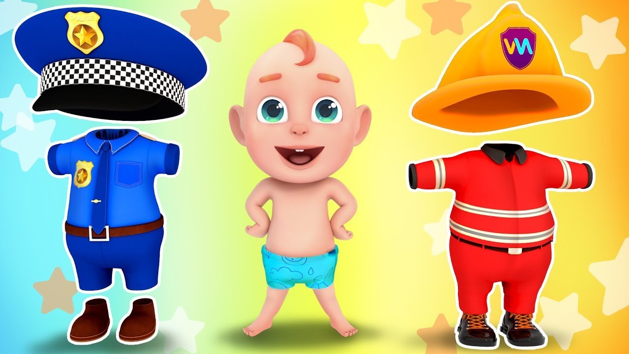 Learn Colors with Occupations | Job & Occupation Song | Rosoo Nursery Rhymes & Kids Songs