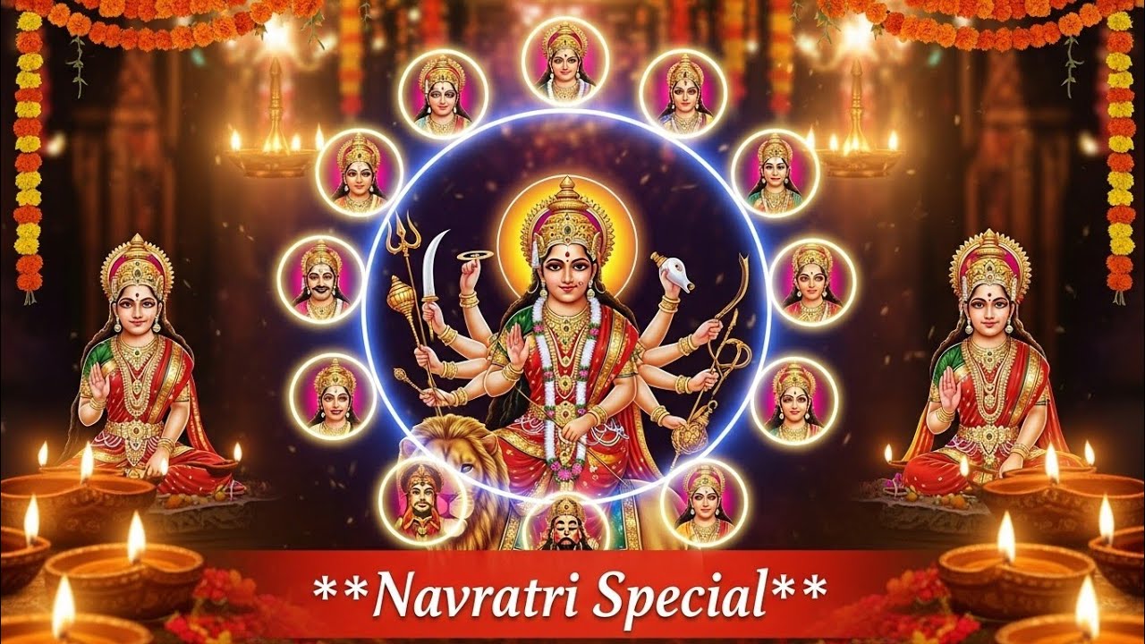 माँ दुर्गा के 9 रूपों की पूरी कथा | Navratri Special Full Story // Happy Navratree story video 