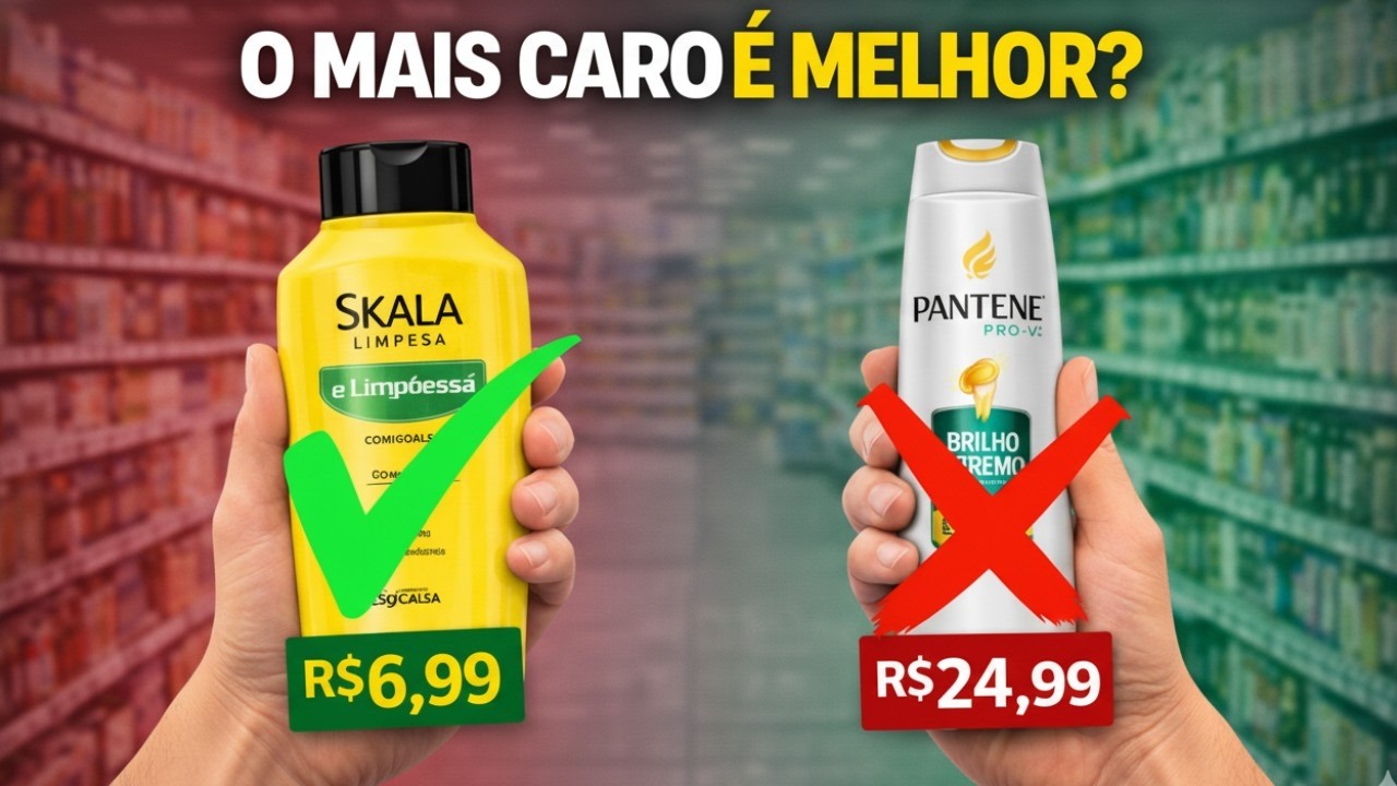 5 MARCAS de SHAMPOO: BARATO vs CARO em 2026 — O Mais Caro Faz Diferença?