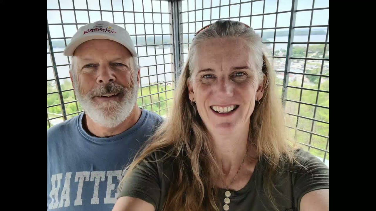 What is there to do in Parry Sound? Climbing the fire tower at Tower Hill!