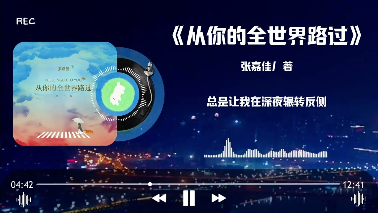 《从你的全世界路过》：你的世界里，有没有一个“如你一般的人” #从你的全世界路过 #书籍推荐#情感共鸣 #每日分享 #夜读