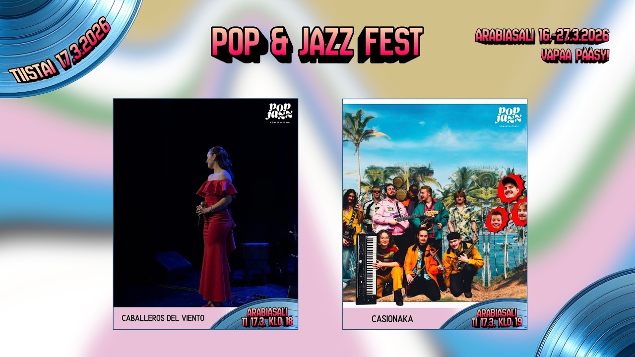 Pop & Jazz Fest 2026, ti 17.3. Caballeros del Viento ja Casionaka