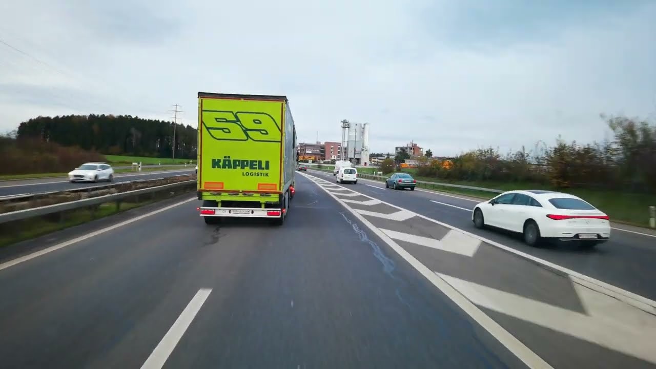 Iveco Stralis POV 4K Wolhusen LU nach Schaffhausen 4.Teil - Rütihof A14/A4 bis Ausfahrt Urdorf-Süd