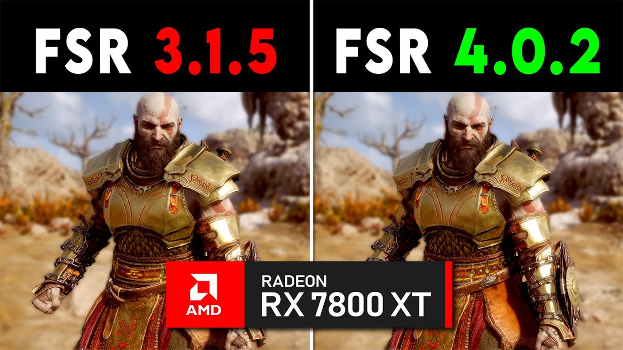 FSR 3.1.5 vs FSR 4.0.2 Test on RX 7800 XT