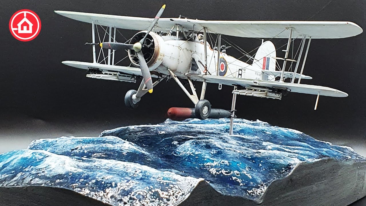 Моделирование реалистичной океанической диорамной подставки для моей Fairey Swordfish.