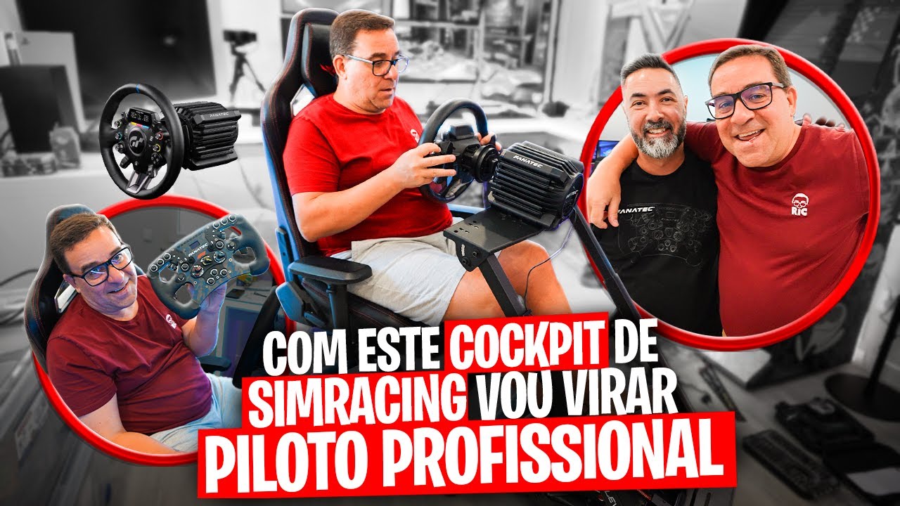 MONTAGEM DO COCKPIT SIMRACING NO ESTUDIO