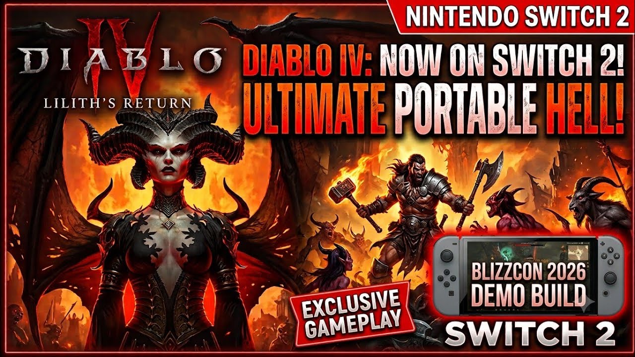 Diablo IV Nintendo Switch 2 Gameplay | Blizzcon 
