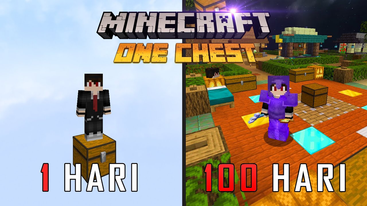 100 Hari Minecraft Tapi Cuma 1 Chest