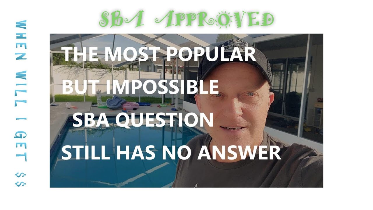 SBA EIDL LOAN APPROVED SO WHEN DO I GET MY MONEY? QUESTION WITH STILL NO PERFECT ANSWER