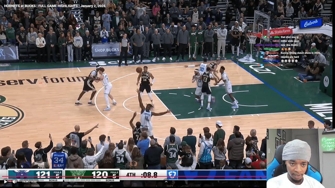FlightReacts To HORNETS at BUCKS | FULL GAME HIGHLIGHTS | January 2, 2026