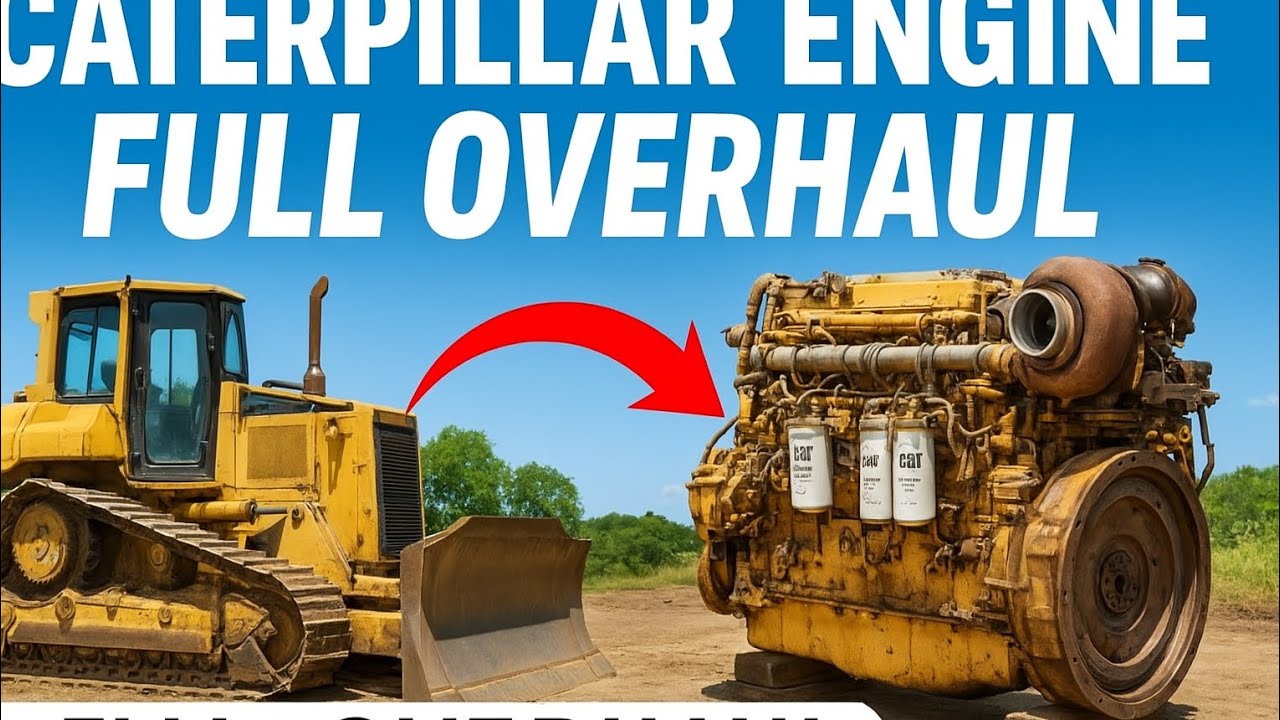 Repairing Caterpillar Bulldozer Diesel Engine || Rebuilding CAT Inline 6 Cylind...