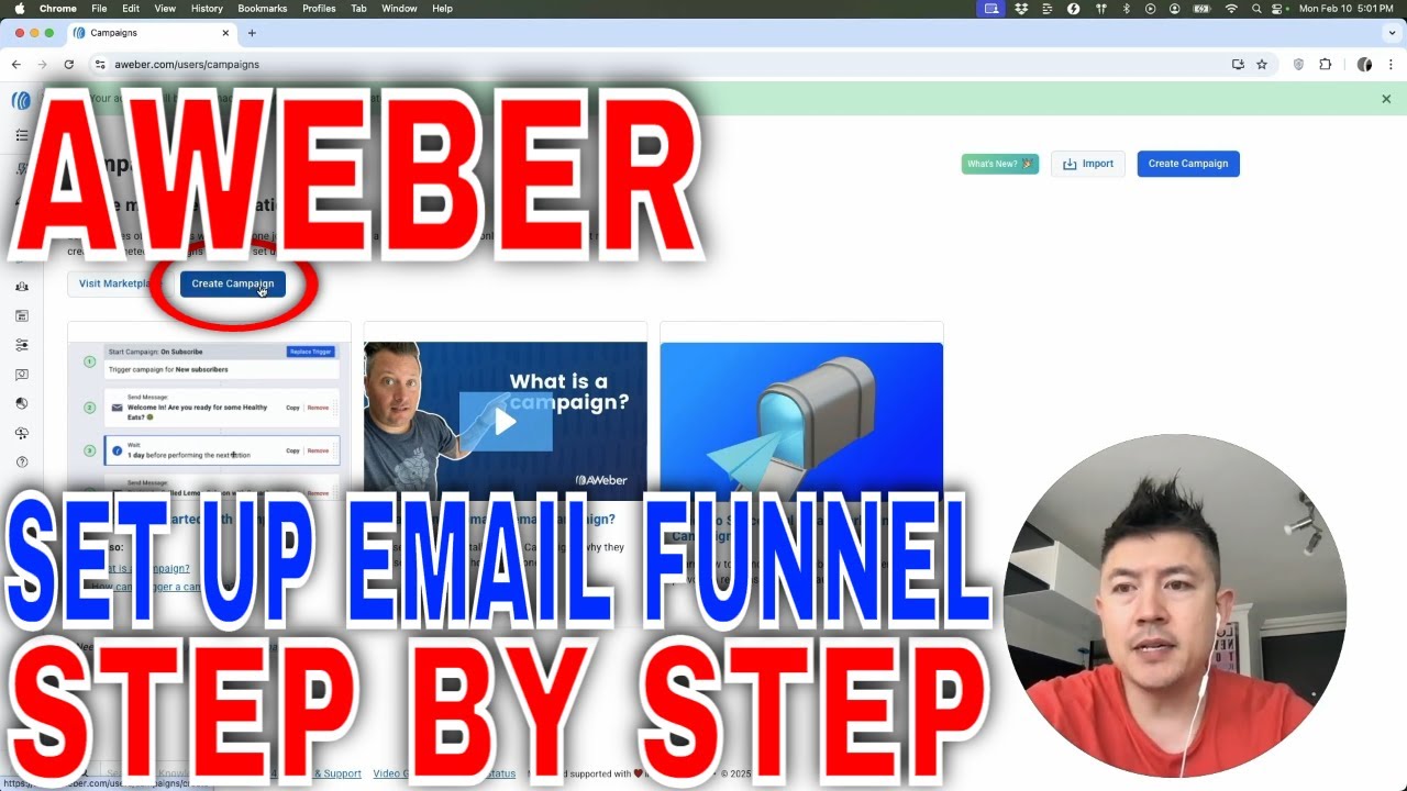 ✅ How To Set Up AWeber Email Funnel 🔴