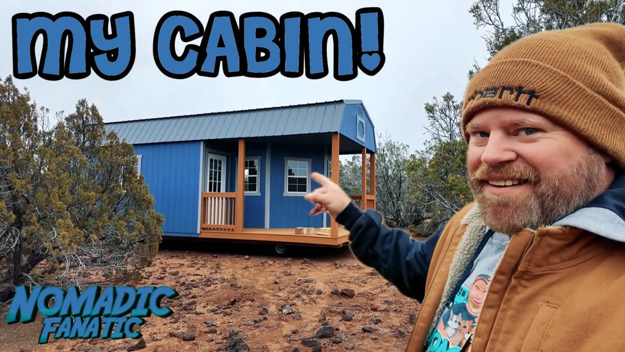 My Tiny Off-Grid Cabin Shed is Delivered to Tater Acres!!!