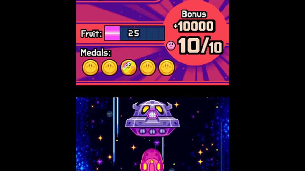 Kirby Mass Attack Boss 24 - Space Oohroo Spaceship
