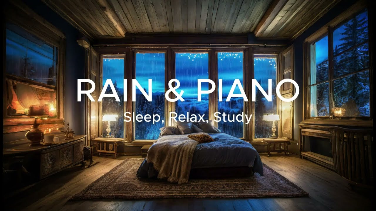 Peaceful Rain 🌧️ & Soft Piano — Sleep, Relax, Study