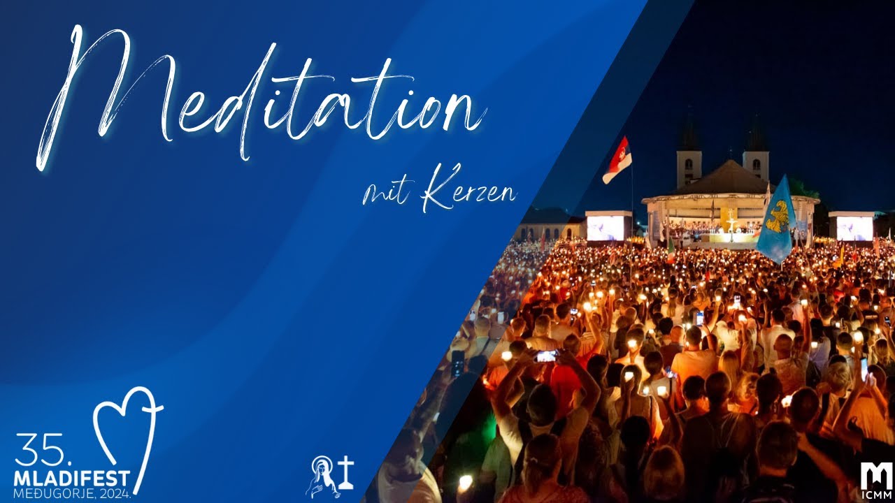 Abschluss des Tages mit Kerzen, Musik und Gebet - 35. Jugendfestival in Medjugorje