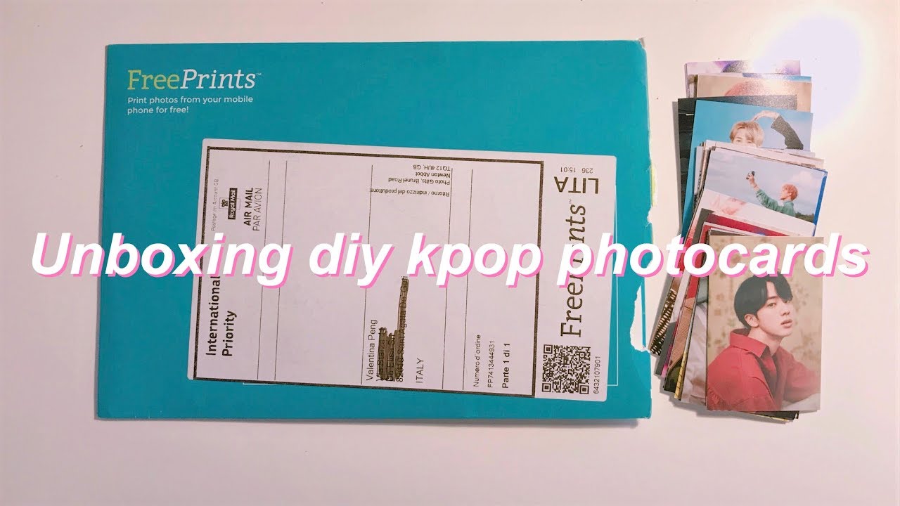 Unboxing DIY kpop photocards