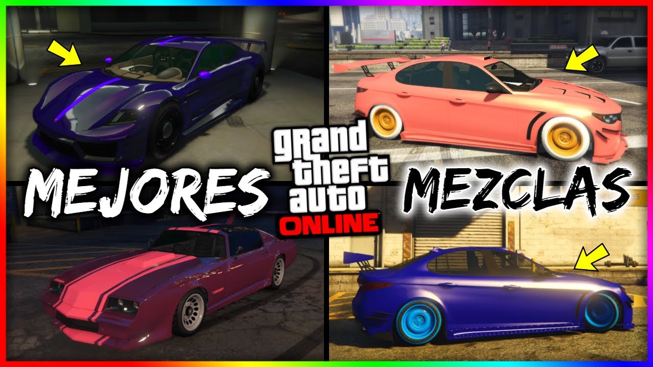 TOP 10 MEJORES PINTURAS & MEZCLAS DE COLORES PARA TUS AUTOS en GTA5 Online
